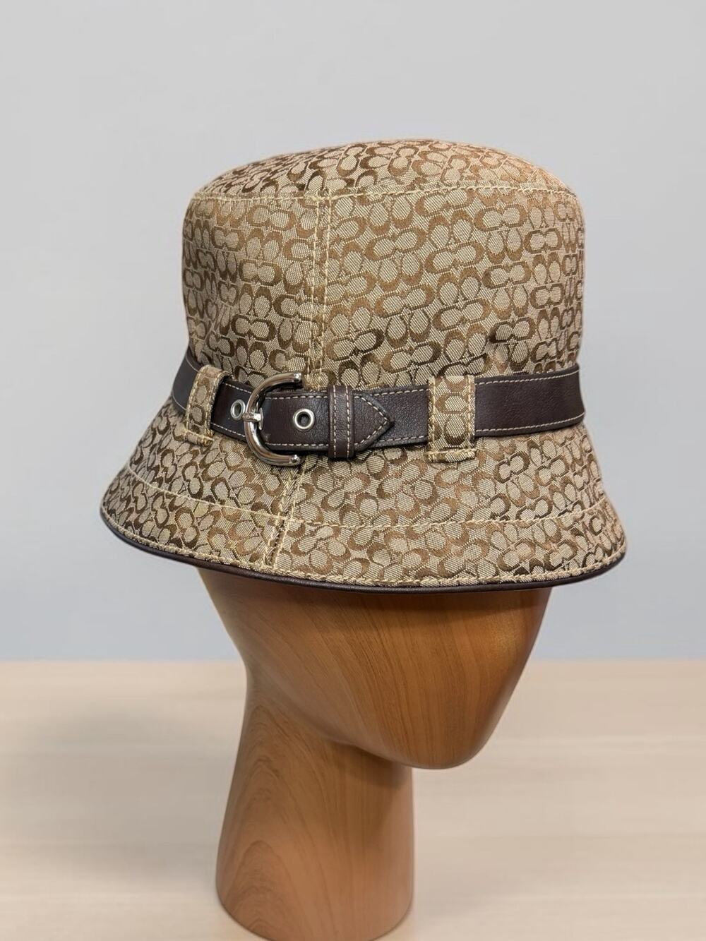 Y2K Coach FS2793 Mini Signature Crusher Hat Size M/L
